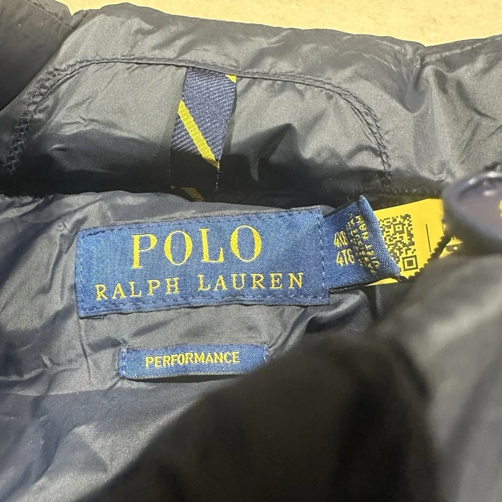 Polo Ralph Lauren Colden Packable‎ Jacket Mens 4XB Navy Blue Full Zip Puffer NWT